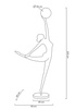Lampa podłogowa HUMAN BALLERINA włókno szklane