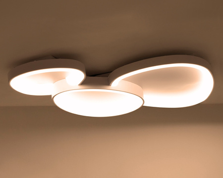 MOOSEE lampa sufitowa / plafon CELLS 3    biała