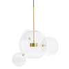 Lampa wisząca CAPRI 4 złota - 60   LED, aluminium, szkło