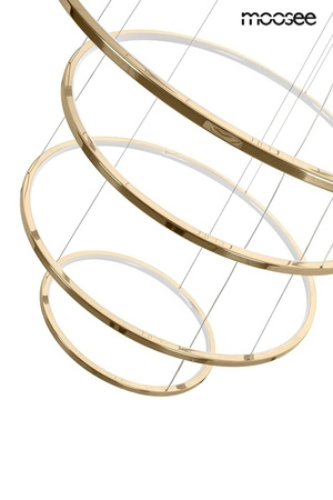 Lampa wisząca RING SLIM M złota