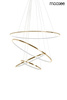 Lampa wisząca RING SLIM M złota