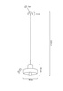 Lampa wisząca ARCO 20 marmur