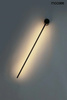 Lampa ścienna OMBRE 80 czarna