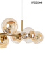 Lampa wisząca ROMEO GOLD złota / bursztynowa