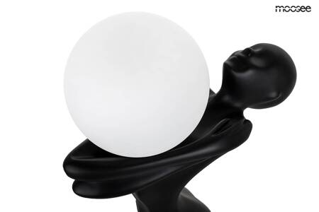 Lampa podłogowa HUMAN MOON - włókno szklane, szkło