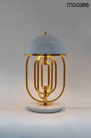 Lampa stołowa BOTTEGA złota / biała