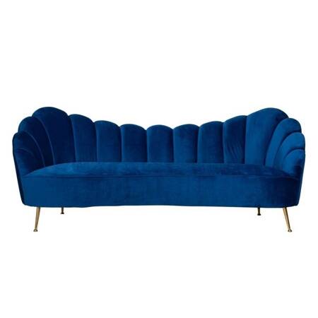 RICHMOND sofa COSETTE BLUE - welur, podstawa złota