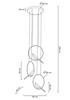 Lampa wisząca BIRD DISC złota
